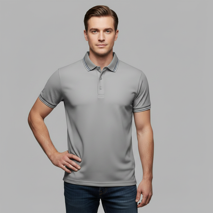 Elegant Men's Polo Shirt | Classic Fit Casual Top