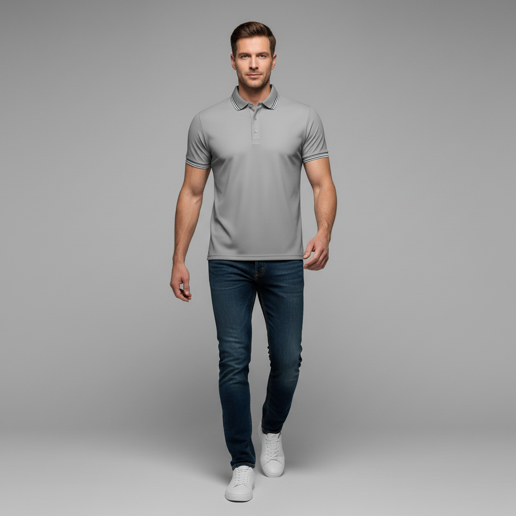 Elegant Men's Polo Shirt | Classic Fit Casual Top