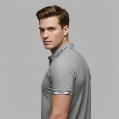 Elegant Men's Polo Shirt | Classic Fit Casual Top