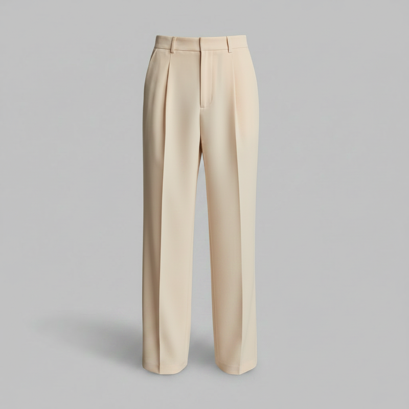 Men's Black Work Pants | Straight Fit Formal Trousers