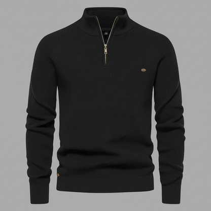 Slim Fit Half-Zip Knitted Jumper | Men's Knitwear