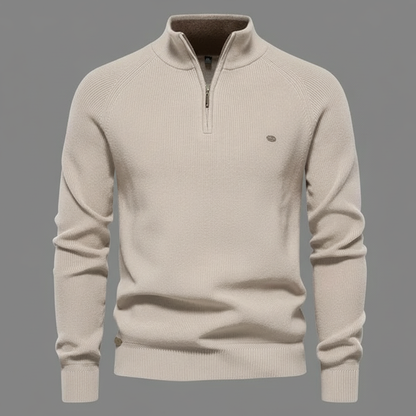 Slim Fit Half-Zip Knitted Jumper | Men's Knitwear