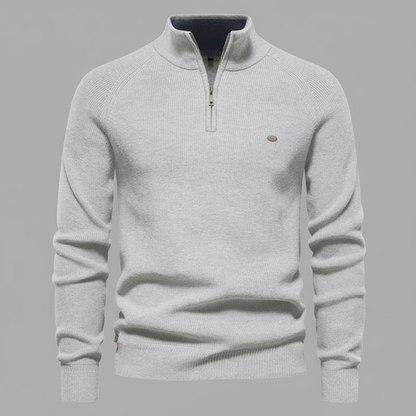 Slim Fit Half-Zip Knitted Jumper | Men's Knitwear