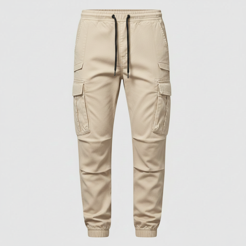 Men's Tactical Black Cargo Pants | Outdoor Utility Trousers