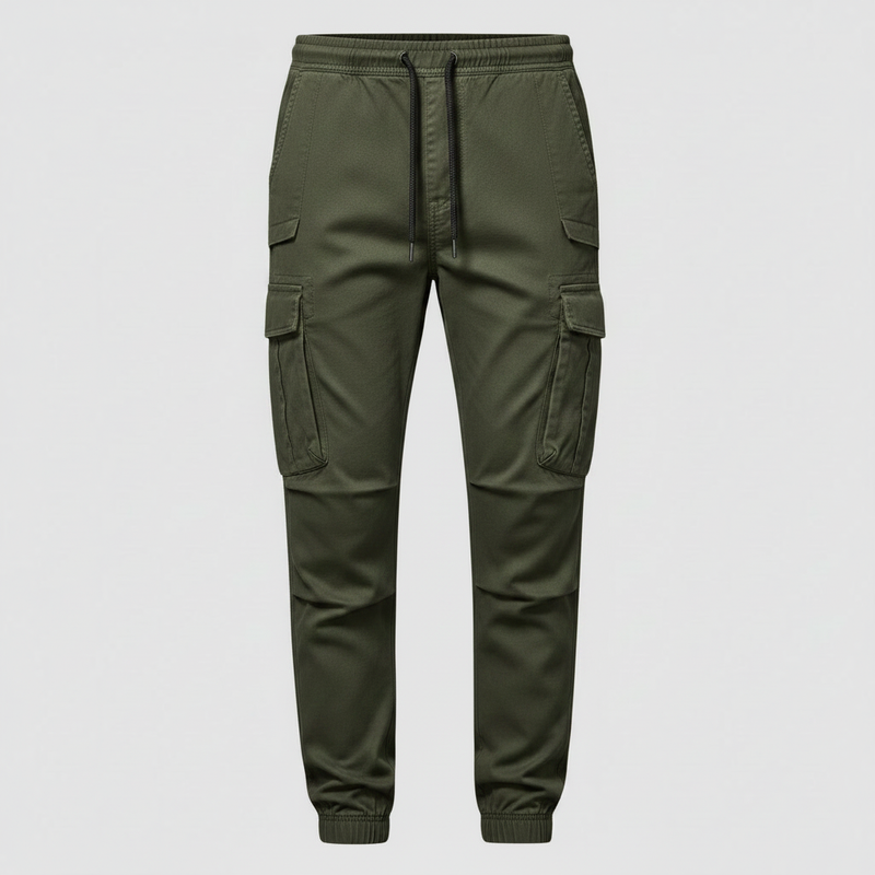 Men's Tactical Black Cargo Pants | Outdoor Utility Trousers