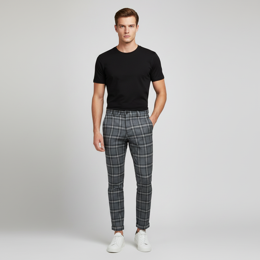 Sasha Checked Chino Pants | Men's Pants